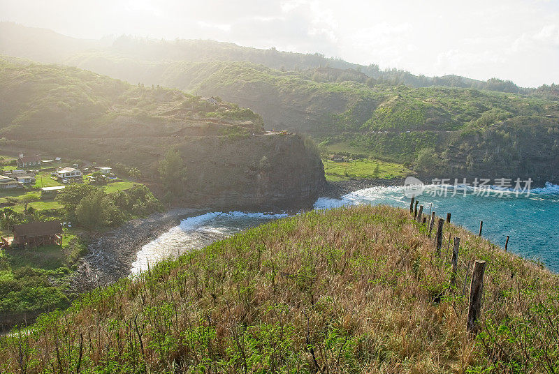 靠近Kahakuloa和Pu'u Koa'e瞭望台的毛伊岛西北部内陆景观